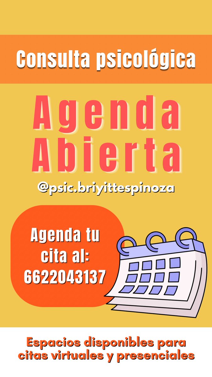 psicbriyitte's tweet photo. ✨AGENDA TU CITA!! 
Info al 6622043137 https://t.co/hT8CTbDmKQ