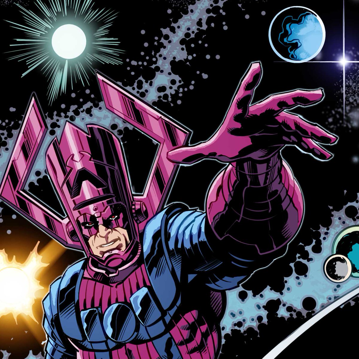 ComicBBlackBelt's tweet photo. Work archive from my run on #DrawTheMarvelWay colors by @james_o3d Penciled and Inked on:
@Wacom
Cintiq Program: @clipstudioofficial #dailyart #digitalpencil #classic #cosmic #comicbookpage #scifi #action #adventure #bronzeage #comicbooks #digitalart #digitalinks #kirby #avengers #mcu #marvel #art #galactus