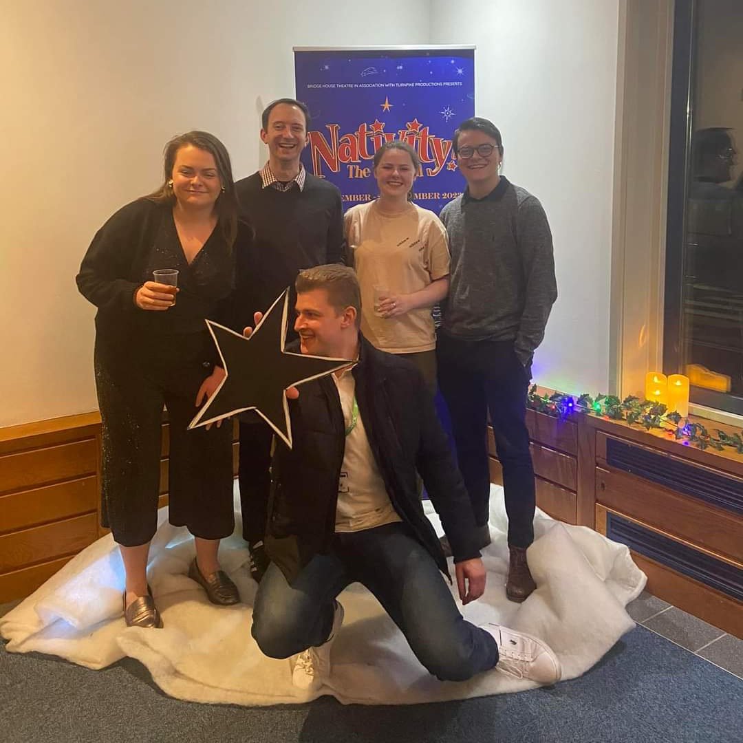 Robert Murray (@robmurray777) on Twitter photo The amazing Nativity band getting ready to celebrate after a successful press night!
⭐️⭐️⭐️⭐️⭐️
#nativitythemusical
#bridgehousetheatre
#trumpetplayer #assistantmd
<a href="/Nicky_Ager/">Nicky Ager</a>
<a href="/DeborahIsitt/">Debbie Isitt</a>
<a href="/georgedyermd/">George Dyer</a>
<a href="/samcoatesMD/">Sam Coates</a>
<a href="/felixsurbe/">Felix Sürbe</a> The amazing Nativity band getting ready to celebrate after a successful press night!
⭐️⭐️⭐️⭐️⭐️
#nativitythemusical
#bridgehousetheatre
#trumpetplayer #assistantmd
<a href="/Nicky_Ager/">Nicky Ager</a>
<a href="/DeborahIsitt/">Debbie Isitt</a>
<a href="/georgedyermd/">George Dyer</a>
<a href="/samcoatesMD/">Sam Coates</a>
<a href="/felixsurbe/">Felix Sürbe</a>