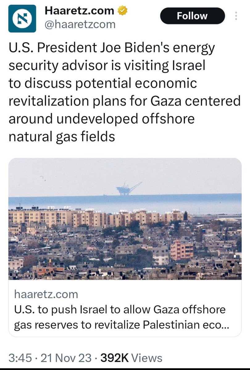 How convenient … offshore Gaza gas!