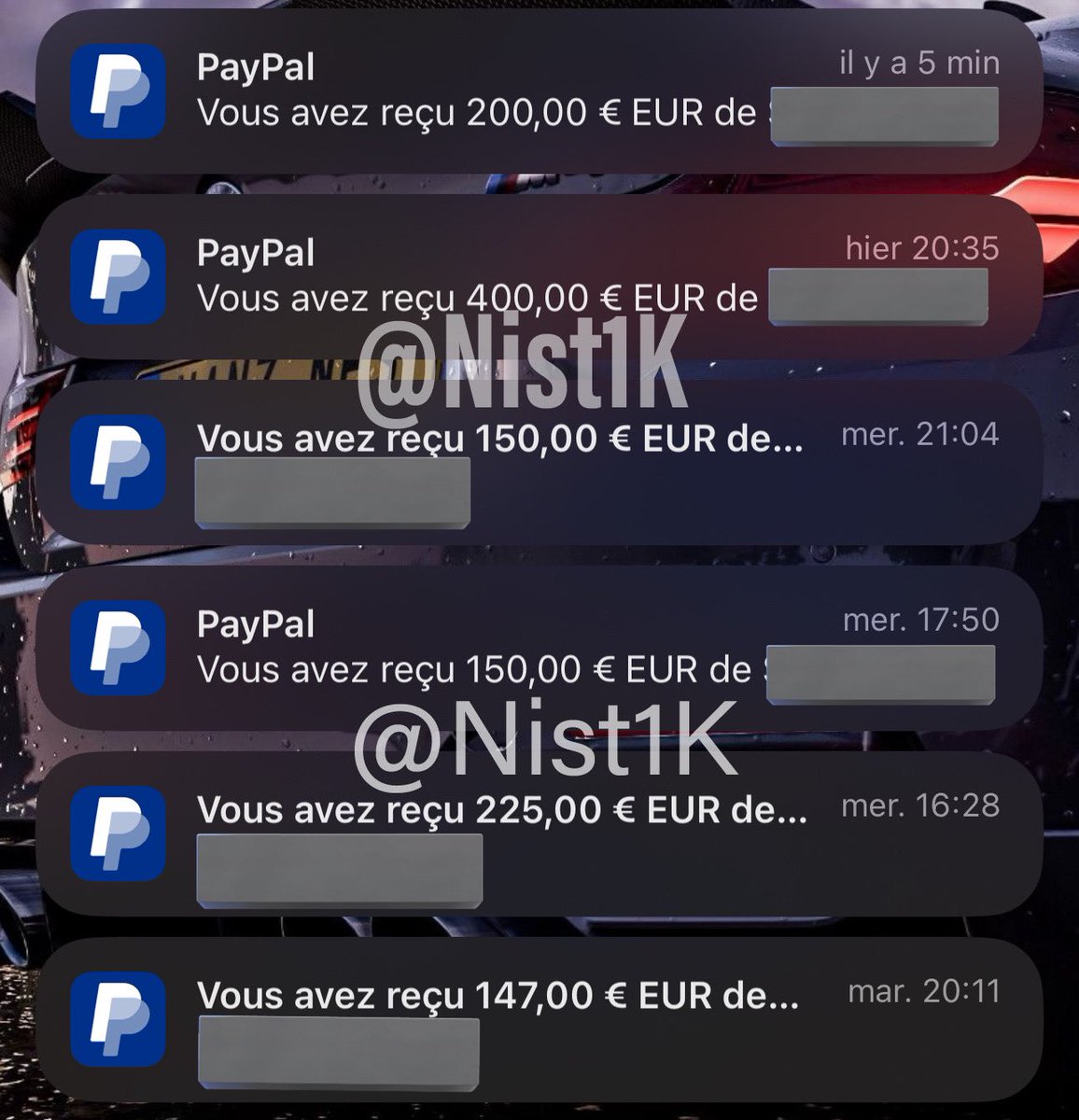 Qui veut un p’tit virement paypal ? J’ai envie de partager avec vous 🫠👀

Merci à toutes les personnes qui me suivent en tout cas, je vous prépare pleins de concours ❤️