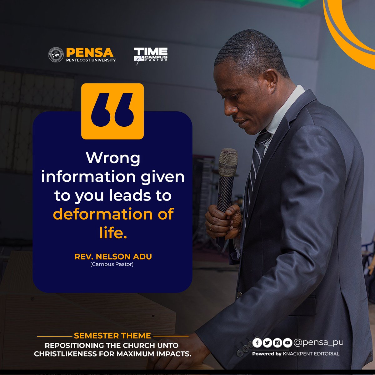 pensa_pu's tweet photo. Unleashing the Power of Wisdom! Check out these sneak peeks from the electrifying💥 sermon during the Time with our Campus Pastor today.
Where did you also fellowshipped today? Love to share some of the electrifying excerpts😇❤
#KeyExcerpts
#SermonSparks
#PGC24
#PensaPentvars https://t.co/LE7MR7kfCY