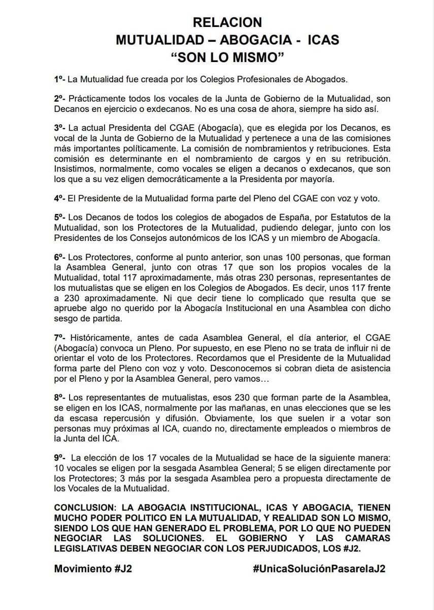 MovJ2Ferrol's tweet photo. Ante el evidente conflicto de intereses de la abogacía institucional, los grupos parlamentarios deben negociar con @MovimientoJ2, nacido de la abogacía de base y UNICO INTERLOCUTOR VÁLIDO en #PasarelaJ2alReta
#SomoslosJ2
#UnicaSoluciónPasarelaJ2 https://t.co/vNp3rtydiM