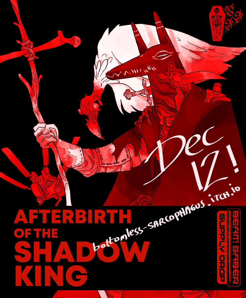 Two more days for AFTERBIRTH OF THE SHADOW KING for Austin Ramsay's Beam Saber! Read a bit below about the four playbooks you'll have available: the Baboon, the Jackal, the Crocodile and the Beetle!