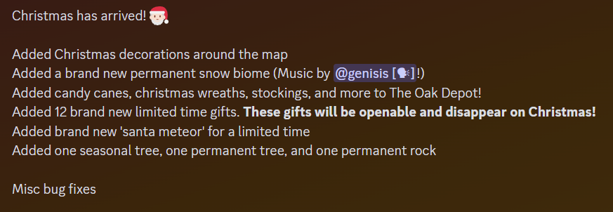 TypicalDevelops's tweet photo. The Oaklands winter update is here!

Play now at: https://t.co/RUPurGXwA6

Also join our Discord for more update news!
https://t.co/8BVAmNe86M

Changelog: https://t.co/89Jhe0Qoqx
