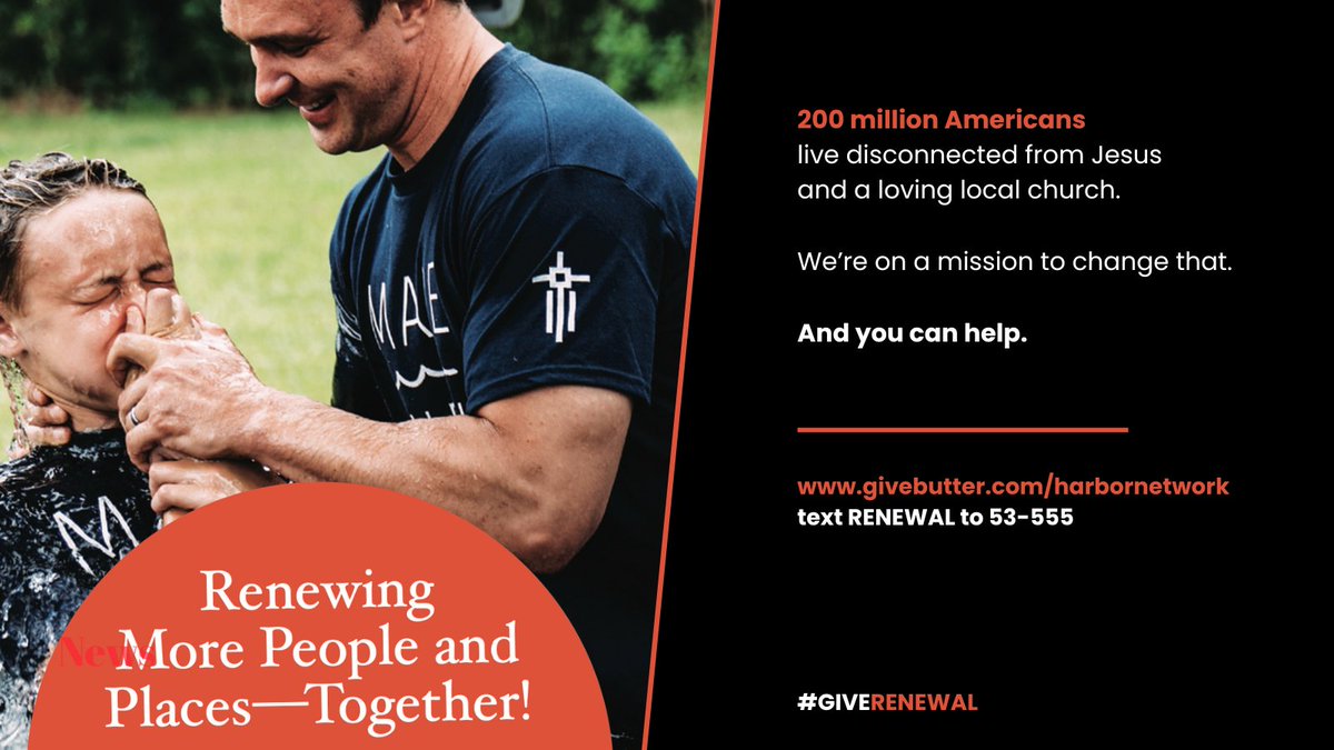 Only a few hours left for the #GiveRenewal campaign. 
ALL donations are helpful.
ANY amount is considered generous.
EVERYONE deserves a loving, local church eager and willing to share their lives and the gospel of Jesus Christ of with them.

GIVE TODAY: givebutter.com/harbornetwork