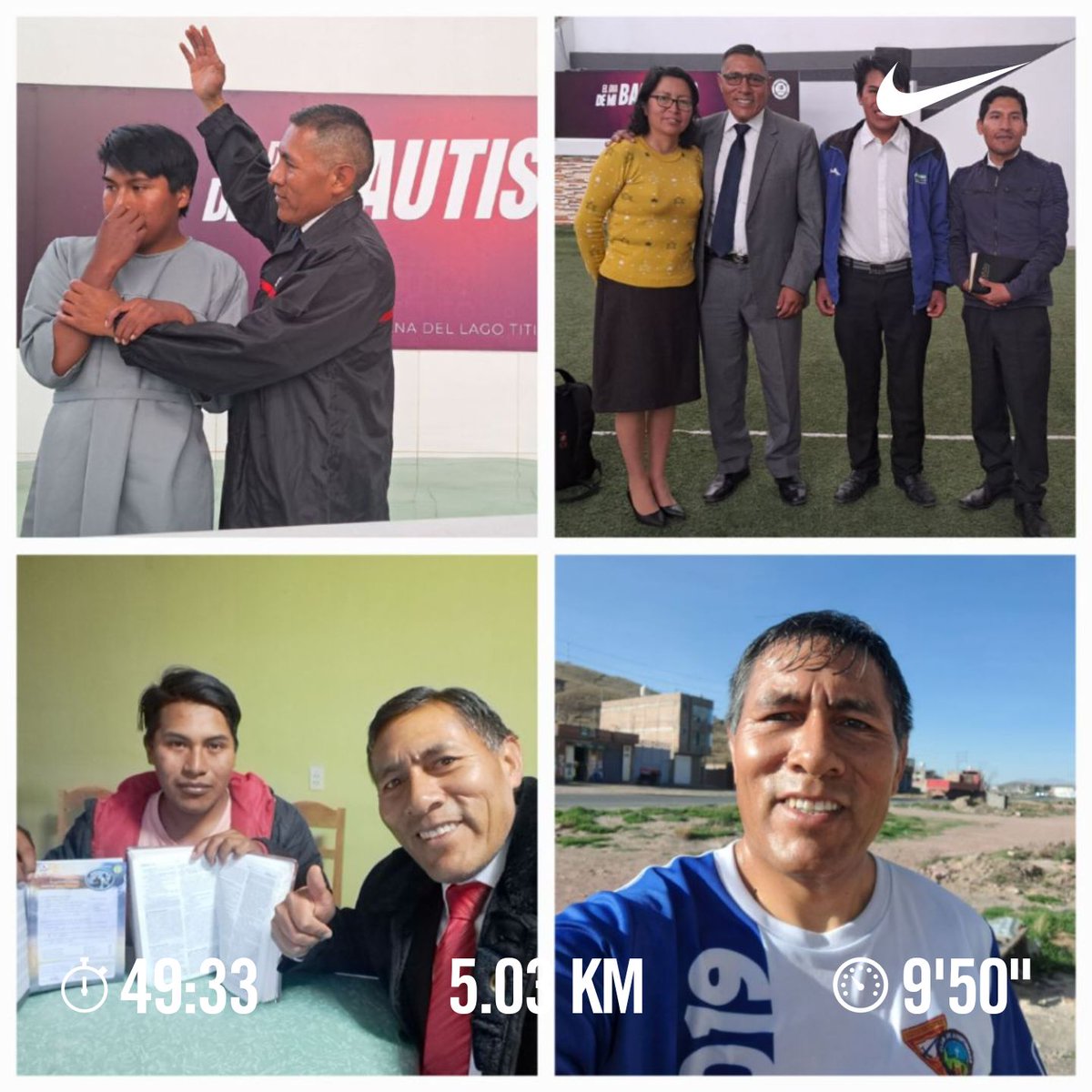 FaimesPalacios's tweet photo. Amigos practicar #habitossaludables también ayuda a cumplir la misión. Un domingo de marzo mientras corría, conocí a Cesar, comenzamos estudios bíblicos y ayer entregó su vida a Jesús, alabado sea el Señor. #adelante #habitosespirituales #habitossaludables #vidasana #upeujuliaca https://t.co/fNQIRccbP6