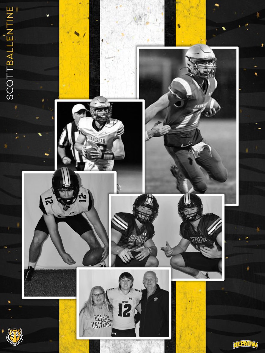 Scott Ballentine (@scottyb2024) on Twitter photo Excited to announce that I will continue my athletic and academic career at DePauw University! Thank you to <a href="/MasonEspinosa1/">Mason Espinosa</a> and <a href="/qbdietz/">Brett Dietz</a> for the chance to compete at the next level! I am super excited to join the program! Go Tigers! <a href="/FootballAndrean/">Andrean Football</a> <a href="/ThrowItDeep/">Throw It Deep</a> Excited to announce that I will continue my athletic and academic career at DePauw University! Thank you to <a href="/MasonEspinosa1/">Mason Espinosa</a> and <a href="/qbdietz/">Brett Dietz</a> for the chance to compete at the next level! I am super excited to join the program! Go Tigers! <a href="/FootballAndrean/">Andrean Football</a> <a href="/ThrowItDeep/">Throw It Deep</a>