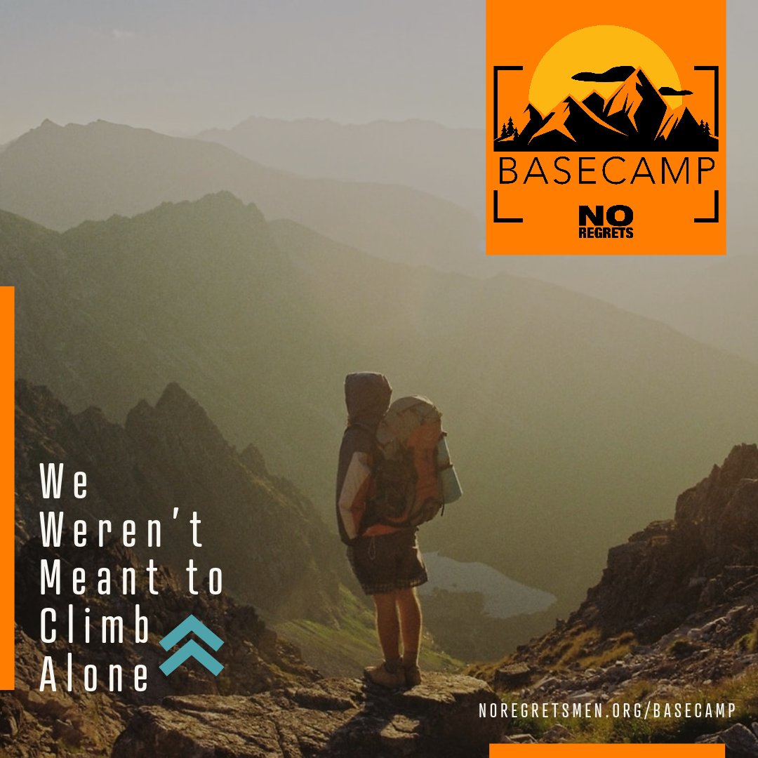 NoRegretsMen's tweet image. Basecamp is a Bible study series developed by No Regrets for men to develop a deep and lasting connection for their men’s small group. Learn more about Basecamp and sign up today on our website!