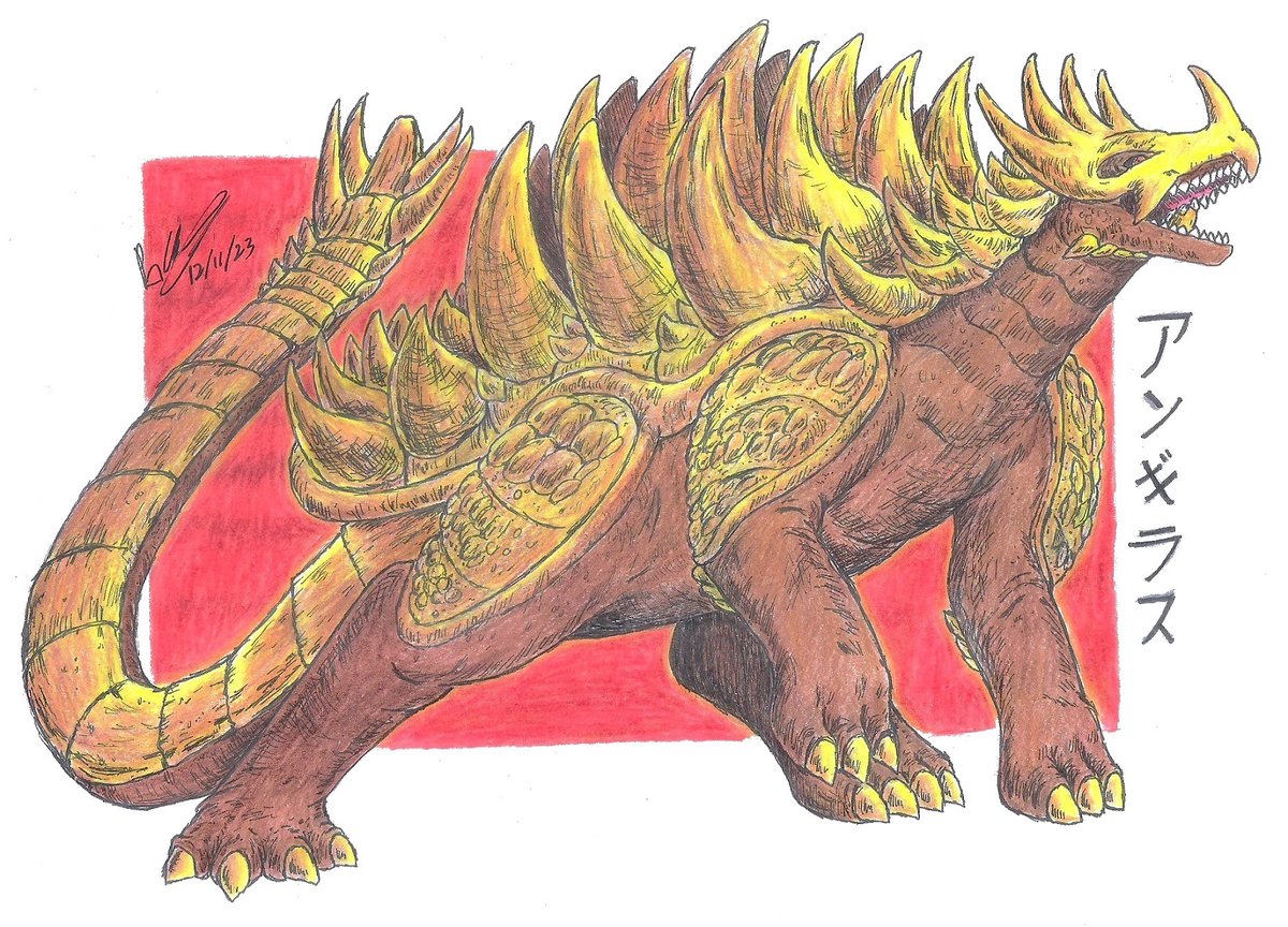 ItsaPaulThing's tweet image. Anguirus
#Toho #TohoKaiju #kaiju #redesign #Anguirus