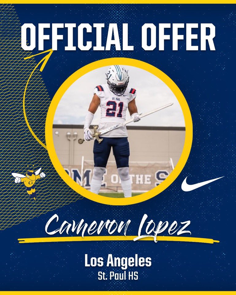 After a great talk with <a href="/JameslewisCoach/">James Lewis</a> I’m blessed to say I’ve received an offer to Graceland University! <a href="/GracelandFB/">Graceland Football</a> <a href="/GhostsofStPaul/">The Ghosts of St. Paul Football</a> @StPaulF00tball #AGTG