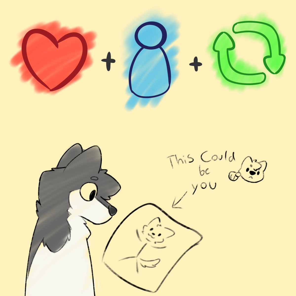 Free art for everyone

> Like, follow and retweet to enter
> Comment a ref or image of your sona or character
> Sketches only

Ill try my best :3