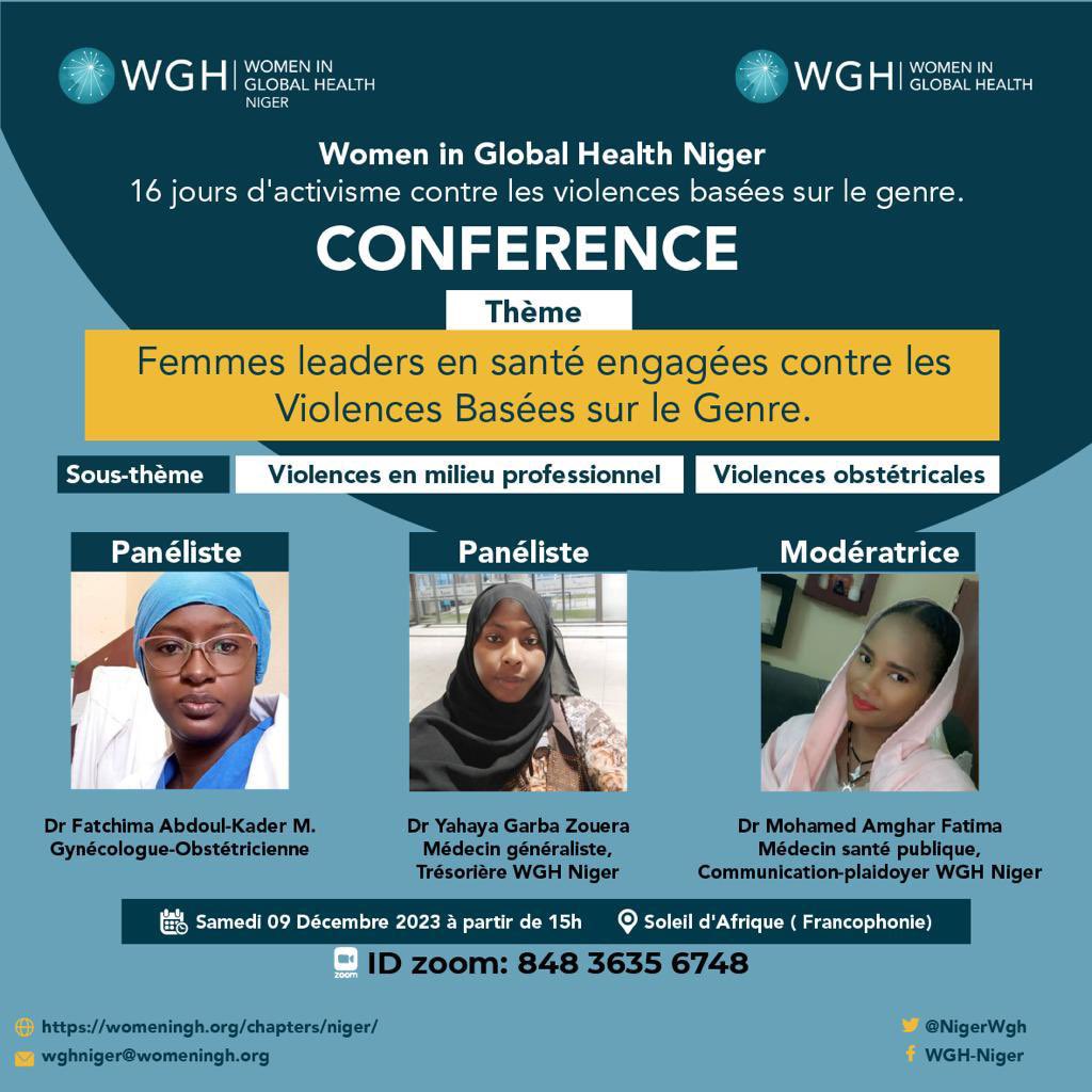 NigerWgh's tweet photo. @NigerWgh au cœur de la lutte contre les VBG! Tous et toutes engagé.e.s ➡️ Stop VBG #Santé #Niger 
Vive le leadership feminin dans le domaine de la santé!
#womeningh 
#WGH
#16JoursActivisme2023
#OrangezLeNiger
#AJFSR
#CNJFL
#LigueNigerienne
#WghNiger
#FeministesNigeriennes https://t.co/xVQwQC8yy1