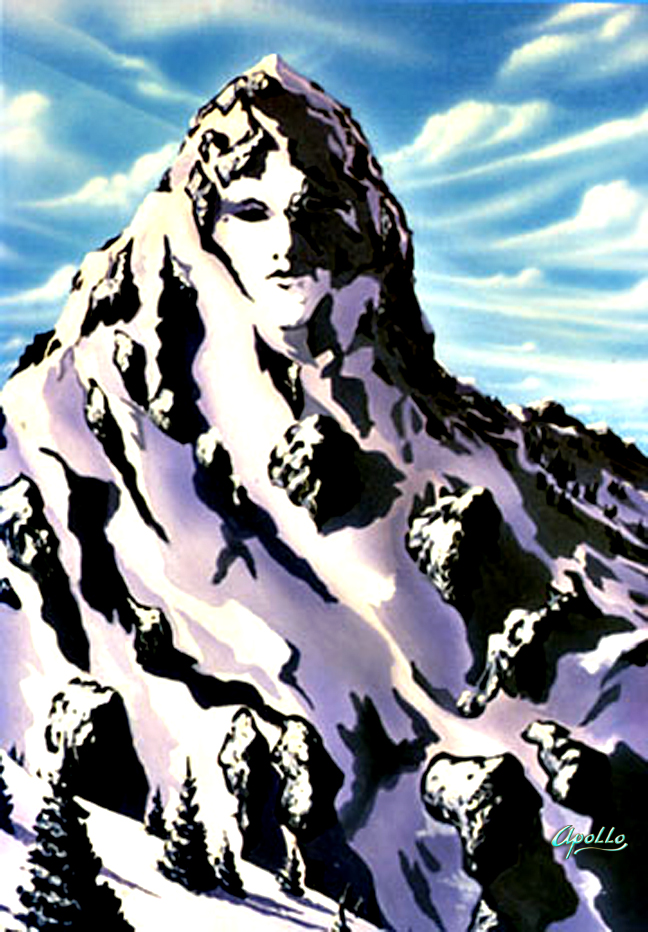 theArtofApollo's tweet photo. "Our Lady of the Mountain"
30 x 40 acrylic on canvas
I did this painting in © 1985 #Pareidolia I had an Art gallery at Lake Tahoe at the time. #mountain #mountainpainting #mothernature #theartofapollo please share and follow. If you would like to purchase any of my art contact me https://t.co/RF2RckRSxO