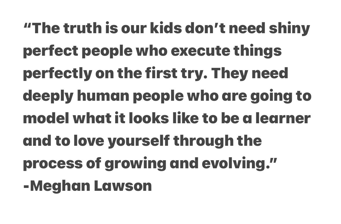 Just finished the latest episode of Aspire to Lead with @Joshua__Stamper and @meghanlawsonblog I loved this quote from the interview! So many Ss feel as if they can’t make mistakes. It’s important we teach them that mistakes help us grow. #AspireLead #teachbetterteam