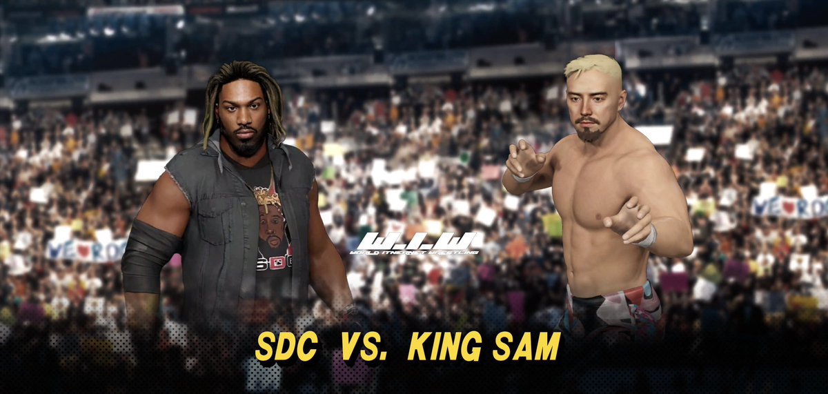 thegamingblake's tweet photo. WIW are proud to announce a first time ever match for our last ever match. The Wolfpac Leader @WIWKingSam v the Hero of Wrestling @REAL_HERO_SDC in the main event of #WIWOFTR A dream match both men that will close out the show! 
The King v The Hero!!! #WIW https://t.co/KdIdGD17ug