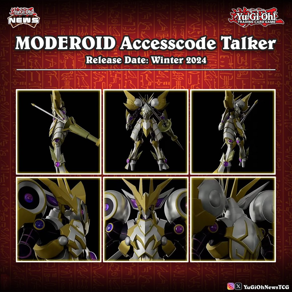 YuGiOhNewsTCG's tweet photo. ❰𝗬𝘂𝗚𝗶𝗢𝗵 𝗠𝗼𝗱𝗲𝗹❱
From the anime series "Yu-Gi-Oh VRAINS" comes a MODEROID plastic model of “Accesscode Talker”❗️✨@gsc_goodsmile 
#遊戯王 #YuGiOh #유희왕 https://t.co/dYwMXx7GNA