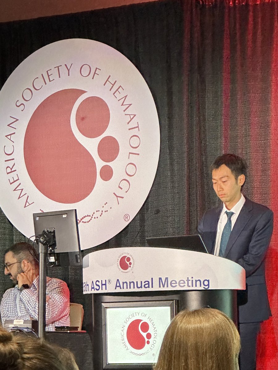 ✅✅✅Amazing presentation from @Wang_Yu_Hung on MF risk stratification at the #MPNsm session at #ASH23- congrats! 👏🏻 @TheChristieNHS