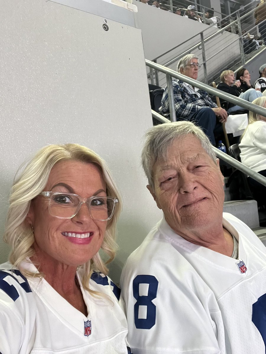 One year later same day. #CowboyNation I wear #22 and my dad wears #8. (1992)