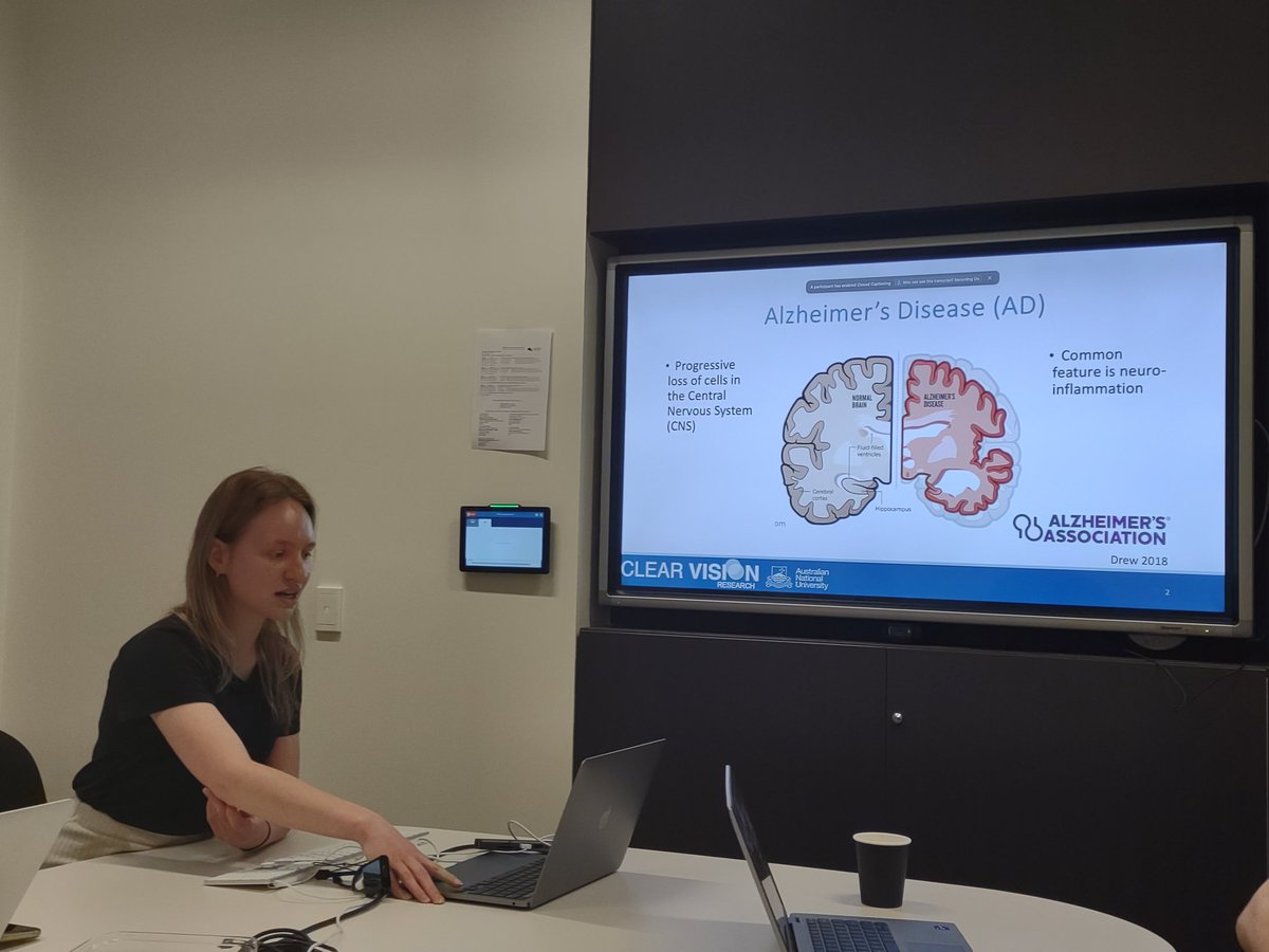 Great talk from Natasha Vassileff on NO signalling in extracellular vesicles in Alzheimer's disease