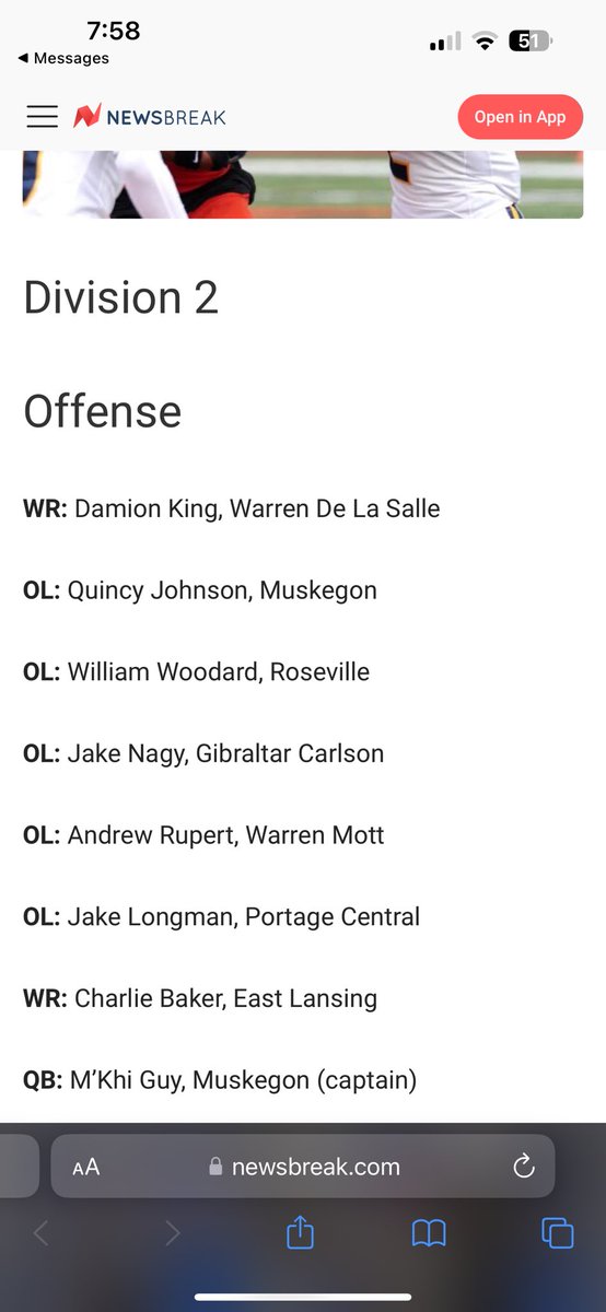 Grateful to be named First Team All State by the Detroit Free Press!