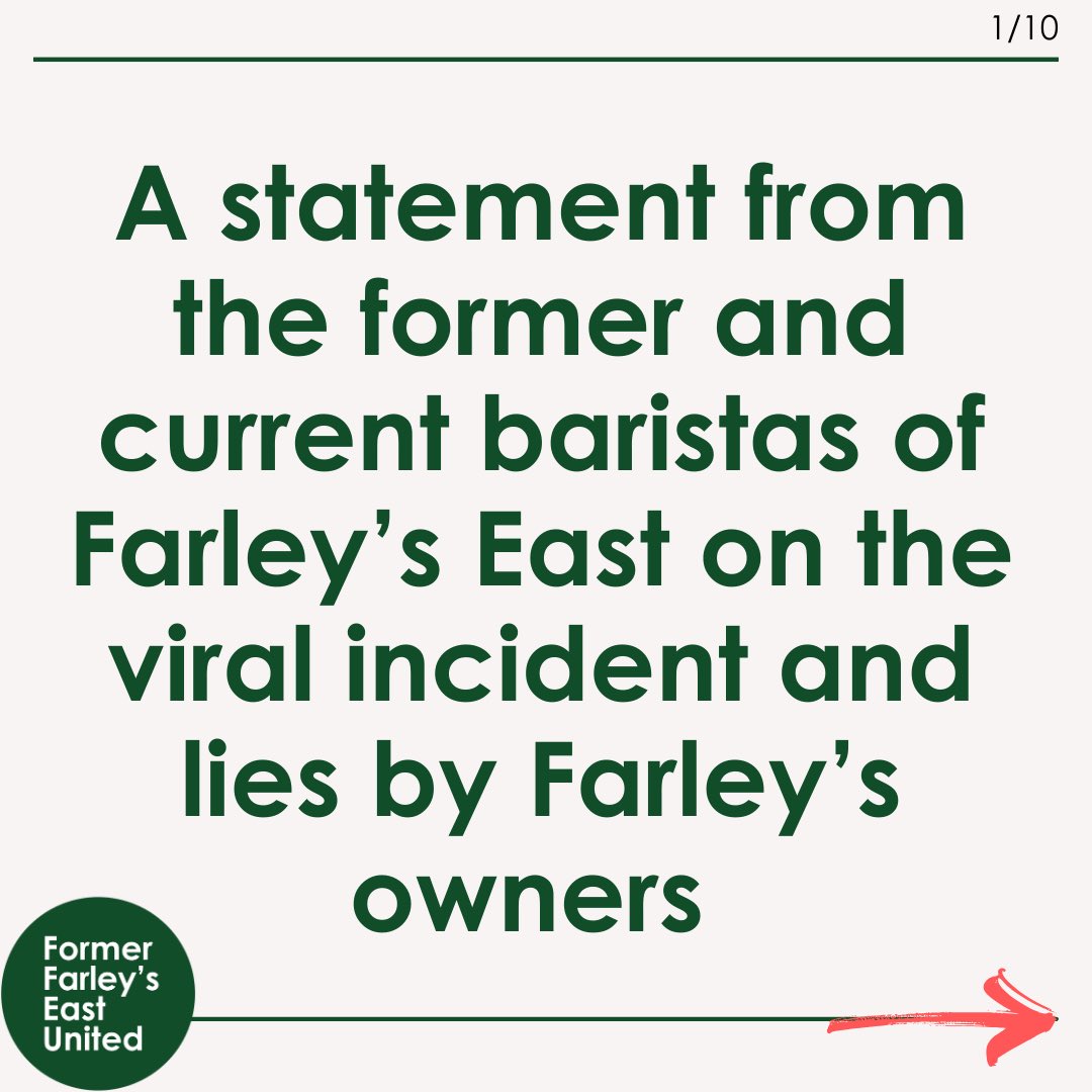 JVPBayArea's tweet photo. Of course there was more to the Farley’s story: Workers now saying the customer had been harassing them beforehand, that an owner knew about the graffiti for months, &amp; that they’re being thrown under the bus.

The workers are going public: https://t.co/c7JgL6qwTe https://t.co/9VsLO9WN6f