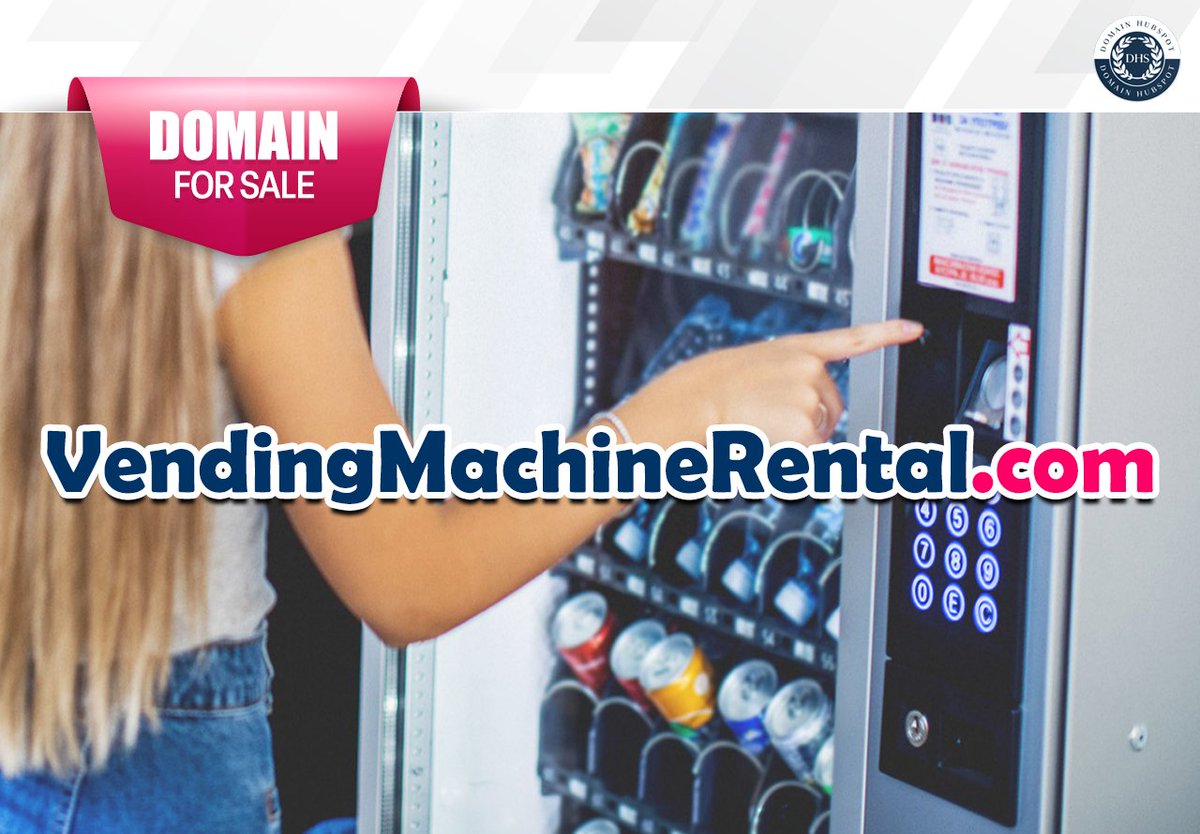 domainhubspot's tweet image. VendingMachineRental.com - This premium domain is your key to entering the lucrative vending machine rental market. Available at Godaddy, Dan, Afternic &amp;amp; Sedo. 

➡️  🍭

#VendingMachine #VendingMachineRental #sodamachine #snackmachine #販売用ドメイン…