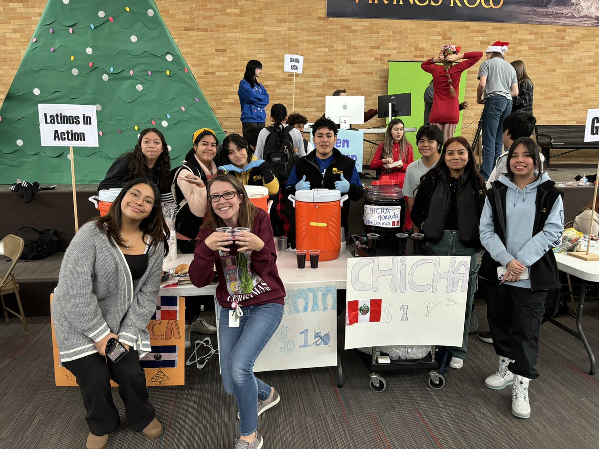 I am so proud of these incredible students & their selfless service! Representing LIA (shoutout to Mr. Tapia), they worked hard to prepare Chicha, Horchata, & Jamaica for the Vikings Give Carnival (all proceeds go to our teen center & the Grandfamilies organization). ❤️