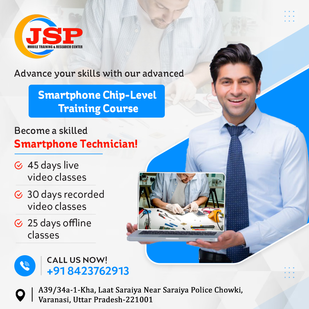 JspMobile's tweet image. Our training course is designed to equip you with the latest skills and knowledge, turning your passion for gadgets into a rewarding profession. 🌟📱
📆 Ready to Begin? Book a Free Demo Class!
Call us at 8423762913.
#MobileRepairCourse #TechTraining #JSPMobileTraining