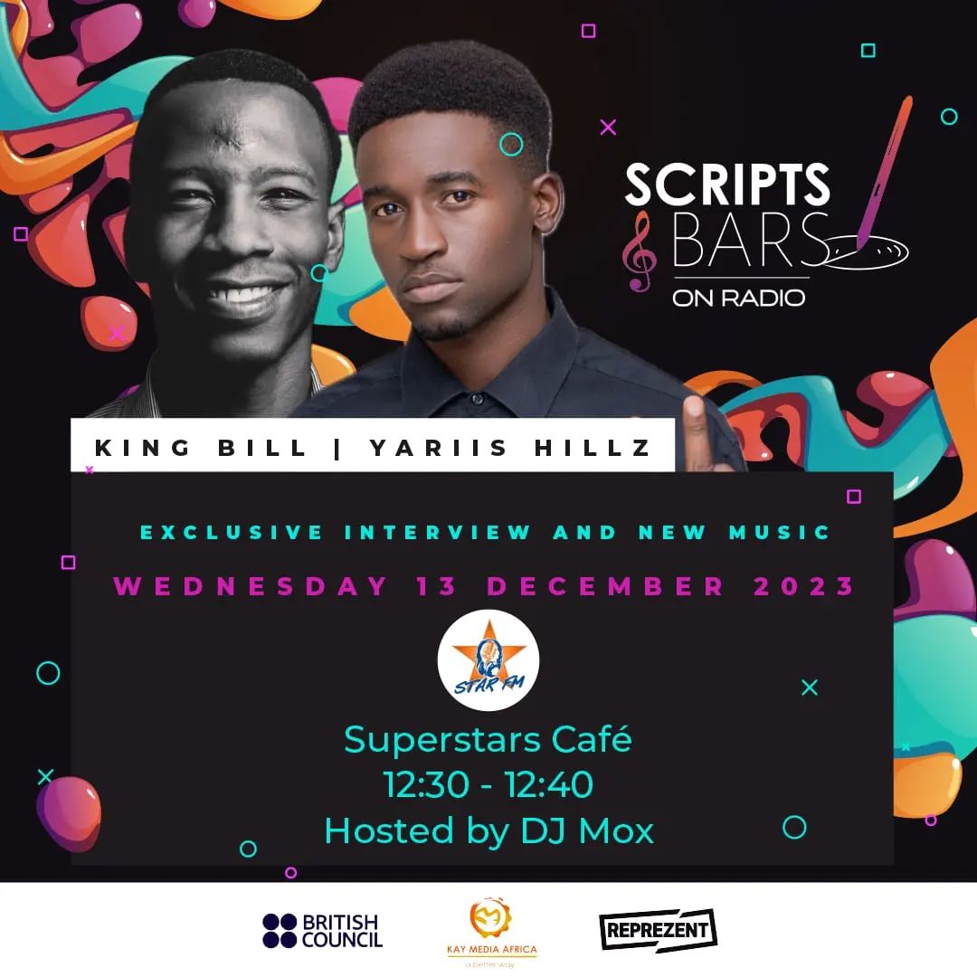 Yariis_Hillz's tweet image. Hello Twitter it&apos;s been a while 
Please catch me live at @StarfmZimbabwe  this Wednesday on the 13th of December as I introduce new music
So let&apos;s connect , set the reminder and get to know me more 
#scriptsandbars