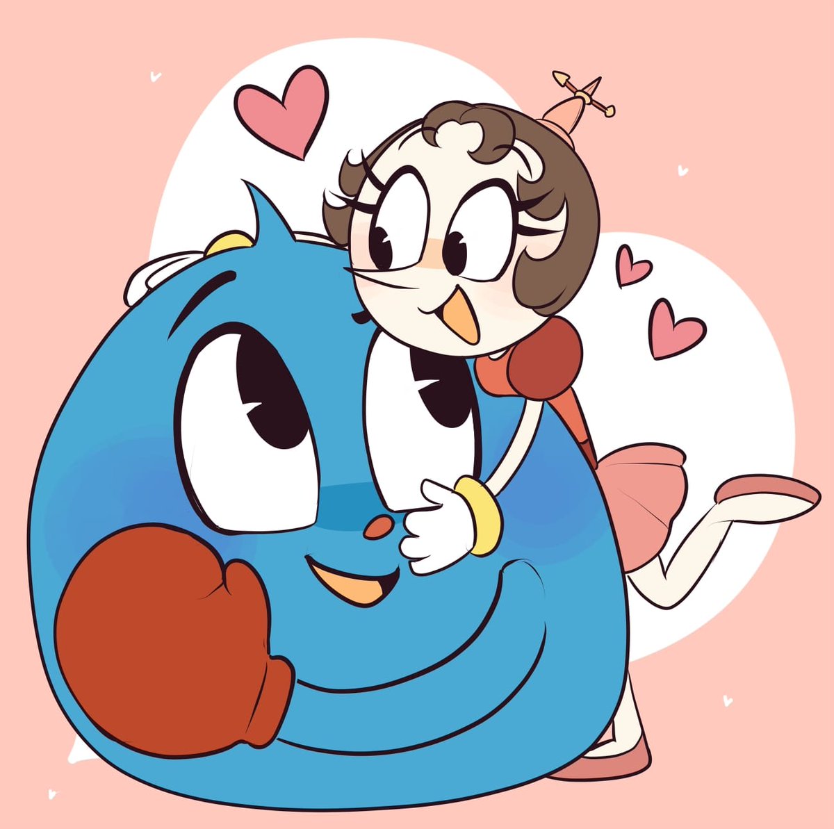 Quillpennn's tweet photo. I love you to the moon and back!💞
#HildaBerg #Goopylegrande #cuphead https://t.co/WwZf8FVO6u