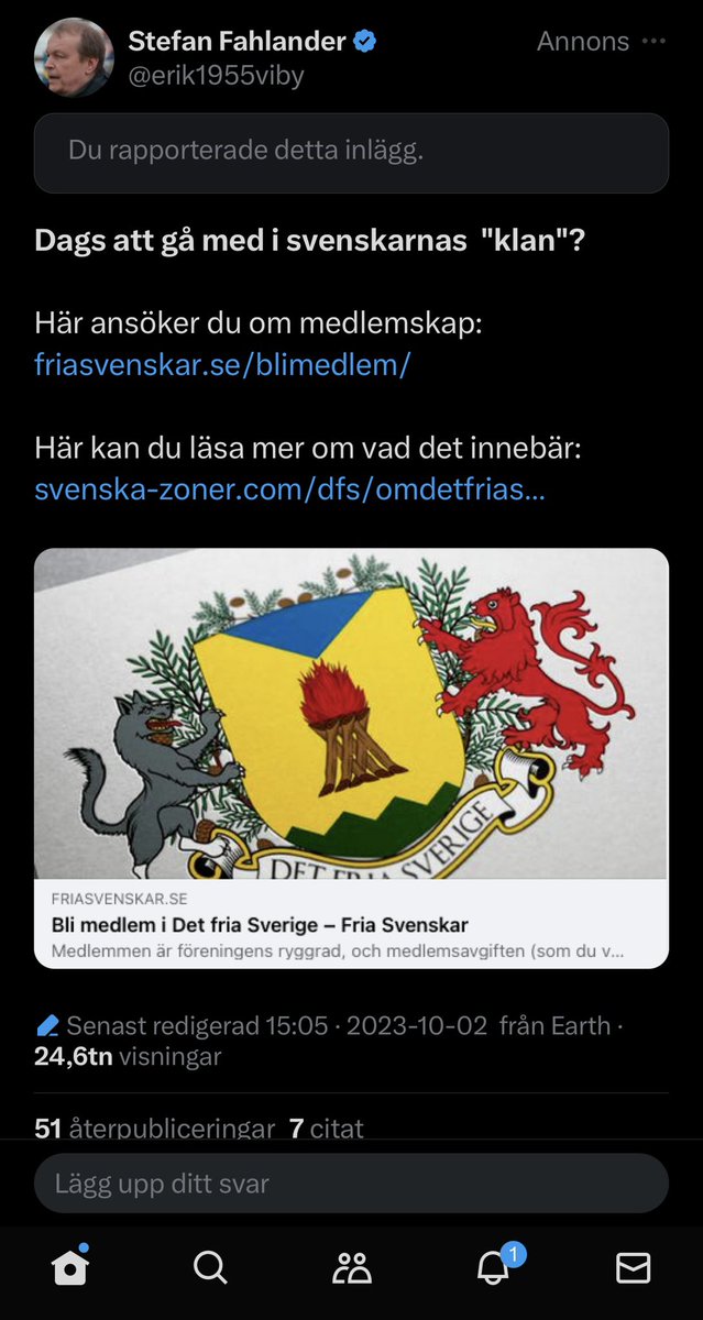 Anmäl den här annonsen som politisk reklam.