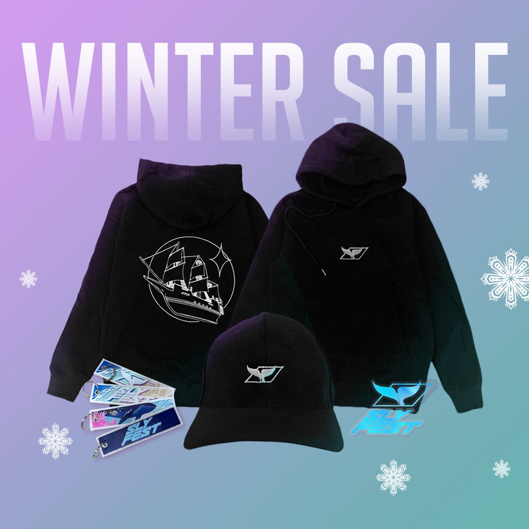 🐳❄️SLY FEST WINTER SALE❄️🐳 Rep us this winter season. ALL MERCH 20% OFF t.ly/7DKk5