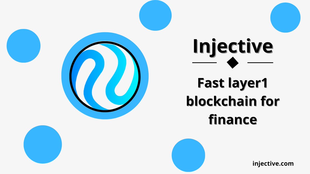 ⚡️@Injective_ - Fast layer1 blockchain with token $INJ price 20.5$ 🔔Subscribe to me to receive more useful infographics like this #Injective $INJ #web3📷 #crypto #blockchain #ecosystem