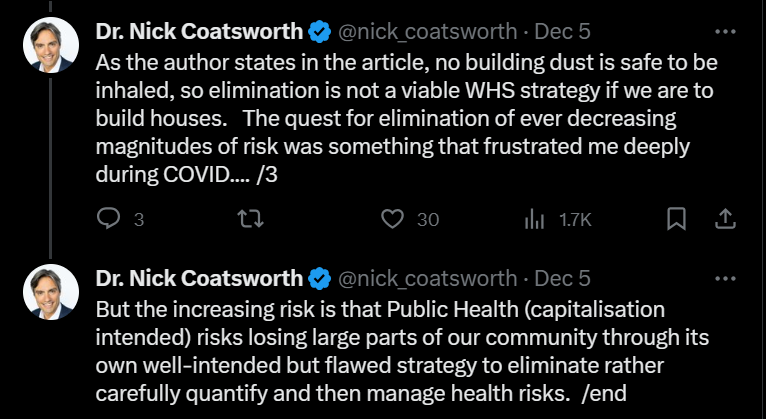 JonesHowDareYou's tweet photo. Dr Fabio Codswallop on engineered stone—

"Why save so many workers from a terrible future suffering with/dying from Silicosis when you could save their jobs instead?" 

Wanker. #SilicaDustIsAirborne #IgnoreNick
https://t.co/swqVEhd2A7 https://t.co/RNCFk6zKfq