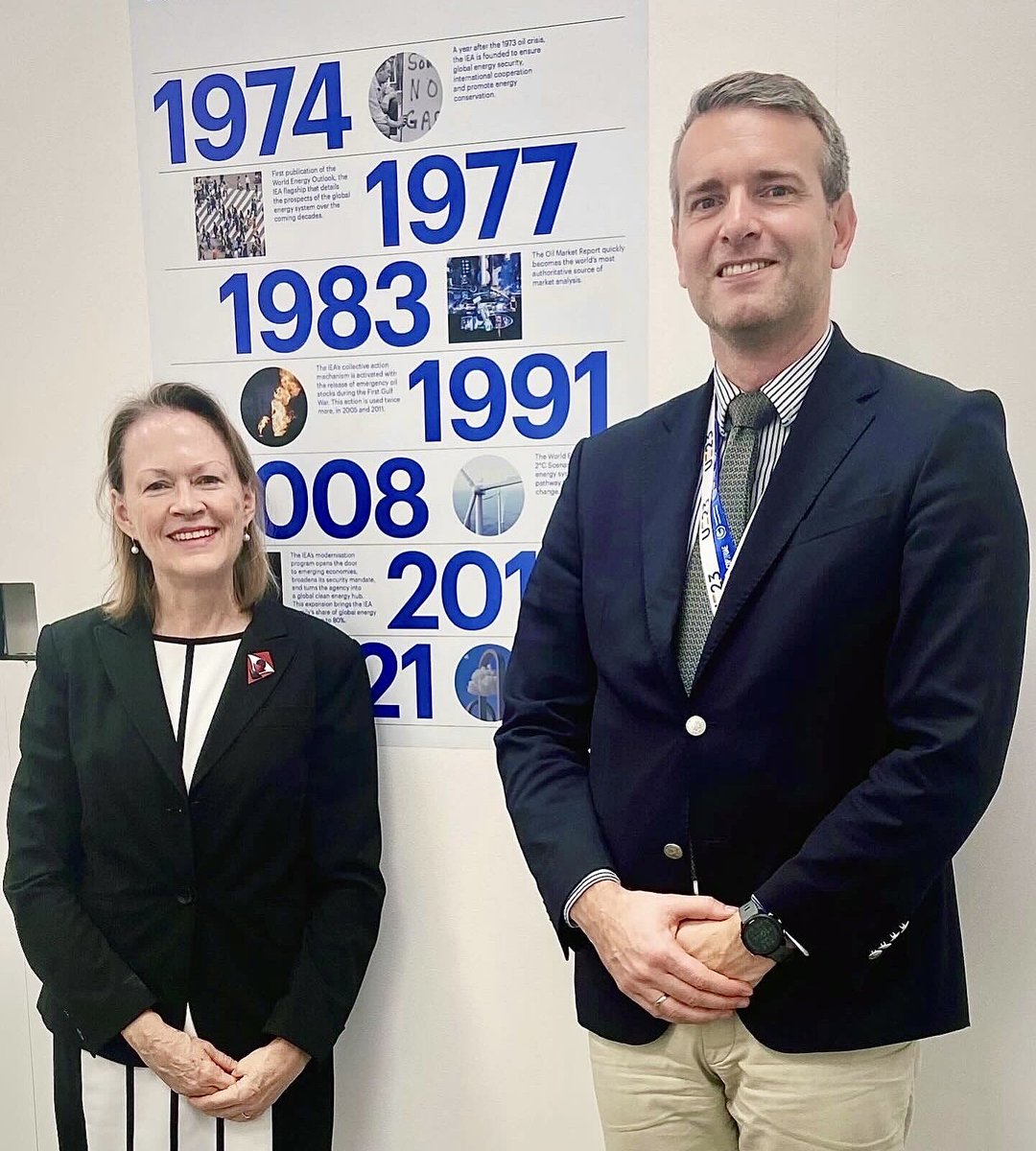 ⚡️ Today I met Deputy Executive Dir. of @IEA Mary Burce Warlick. We covered important topics such as: ▪️ #COP28 progress (how to reach the 1.5 degree target); & ▪️ #Hungary's energy&climate policy progress🇭🇺. 🔖 Next year will be the 50th anniv. of the founding of the agency.