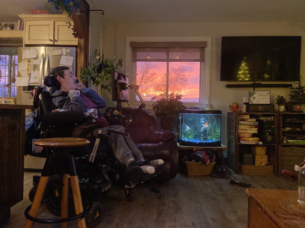 Nick watching the World Junior A challenge he. He can’t wait for tonight’s game with  Andy and Trevor <a href="/CougarsHockey/">Cobourg Cougars</a> <a href="/OJHLOfficial/">OJHL</a>