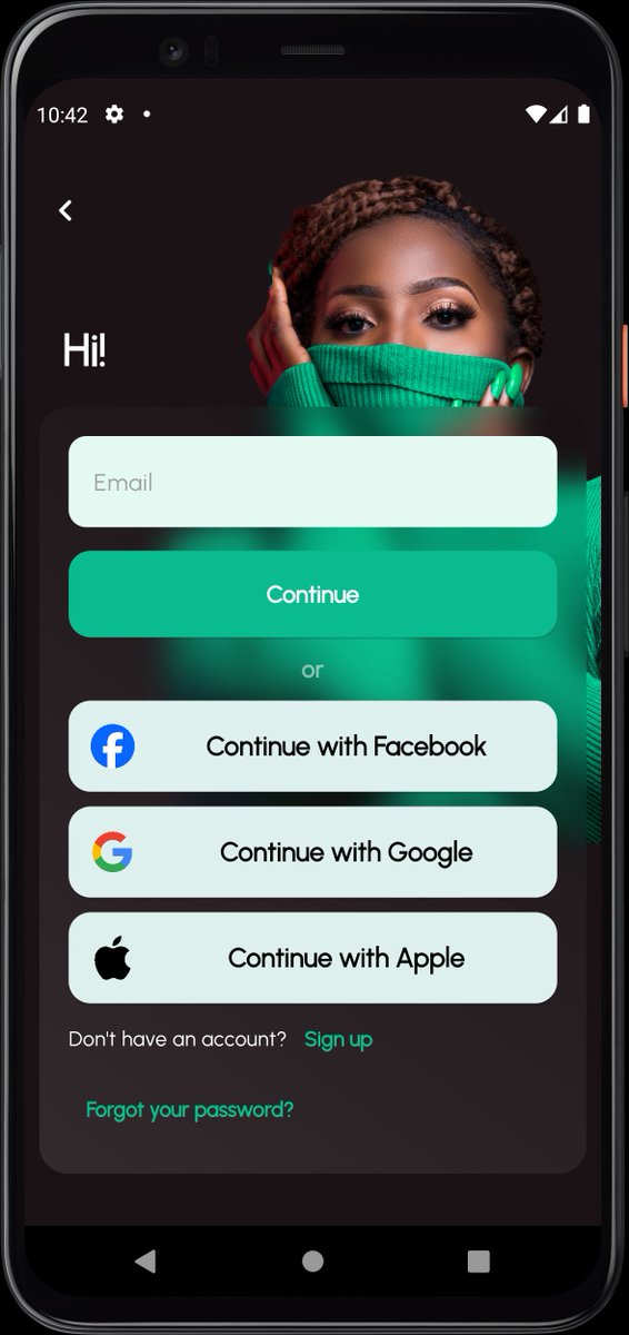 FahDejon's tweet image. I finally rounded up with Day 2 of #30DaysChallenge. Today I built a UI that consists of 3  authentication screens (login & signup).
Reference image => pinterest.com/pin/3912502863…
GitHub => github.com/Joel-Fah/flutt…
#flutter #flutterui