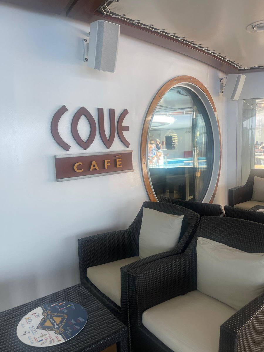 cafemocharadio's tweet photo. The Ramseys enjoy couples time at @DisneyCruiseLine’s adult-only Cove Café on the Dream. Mrs. Ramsey is having a delicious caramel hazel mocha. #DisneyCruiseLine #DisneyDream #DisneyCruiseFinds #CafeMochaAtSea #CafeMochaRadio https://t.co/QHg5e6vdFd