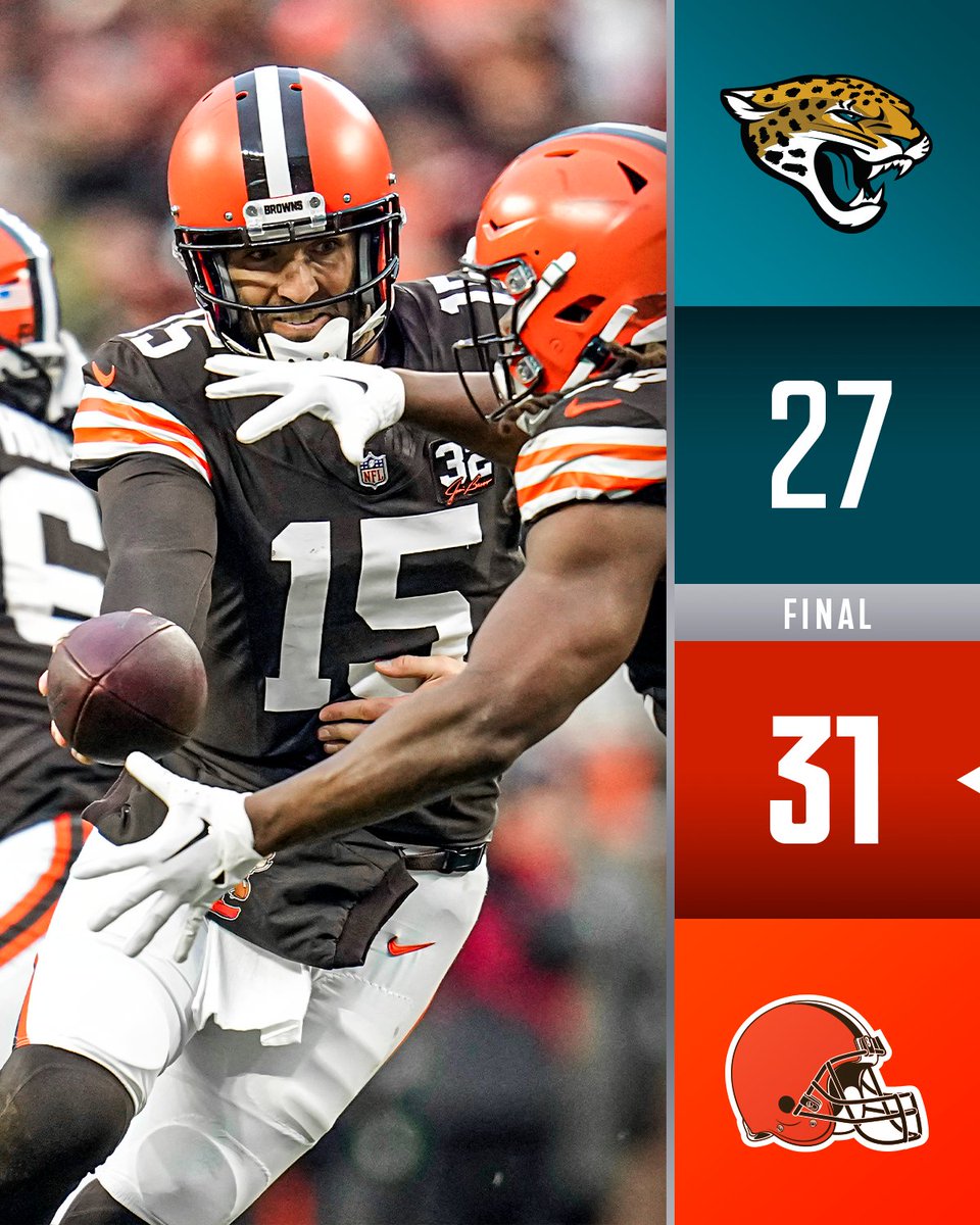 FINAL: @Browns improve to 8-5! #JAXvsCLE