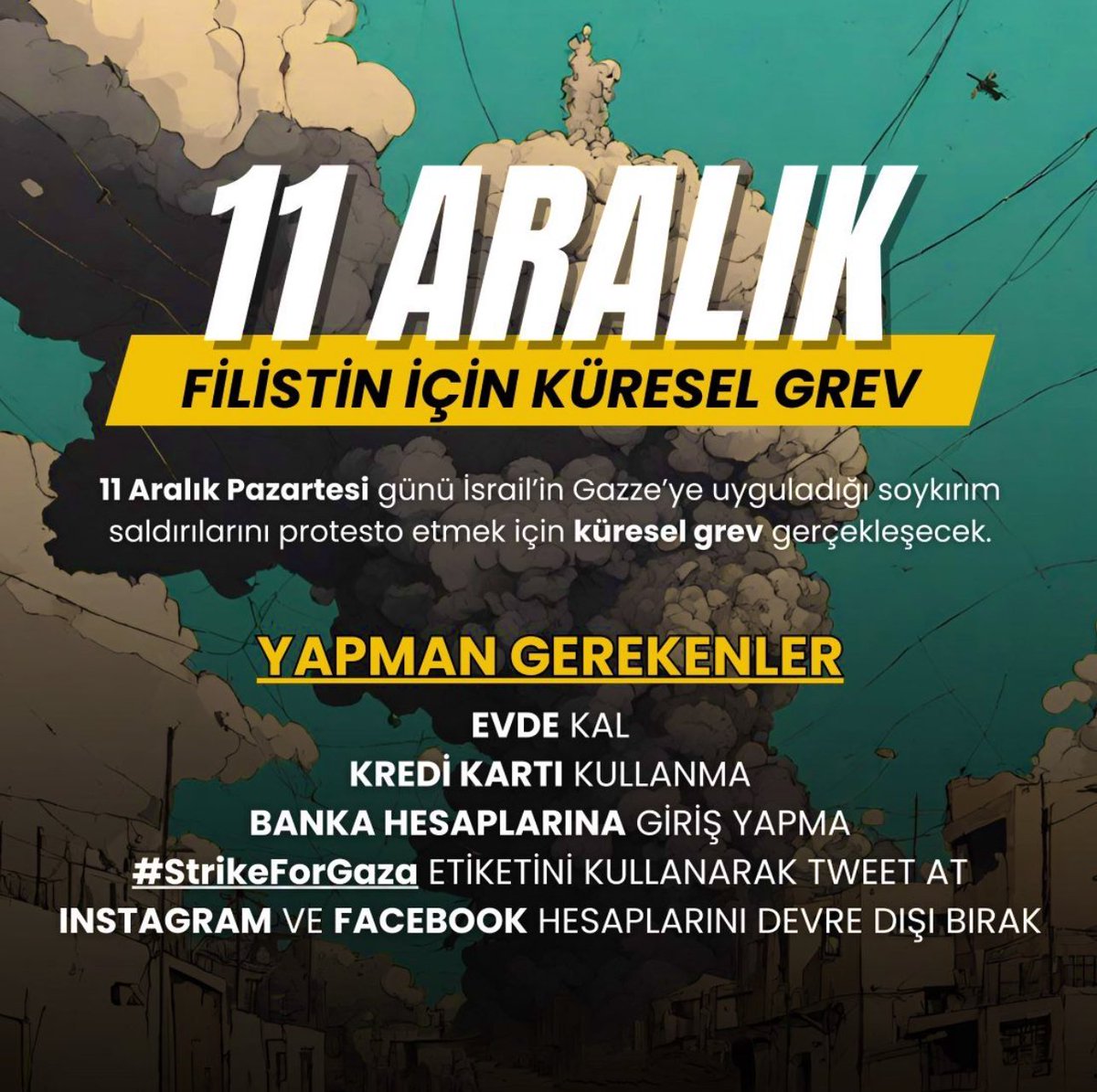 dogalsosyolog's tweet photo. İnsan olarak yapabildiğinin en iyisini yap
Belki yapabildiklerin senin için küçük şeyler ama Filistin için çok büyük ...

#StrikeForGaza https://t.co/9xr71vrgW9