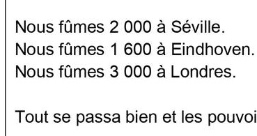 Tout se passa bien, tout se passa bien... Vous en avez quand même pris 6 contre Arsenal.