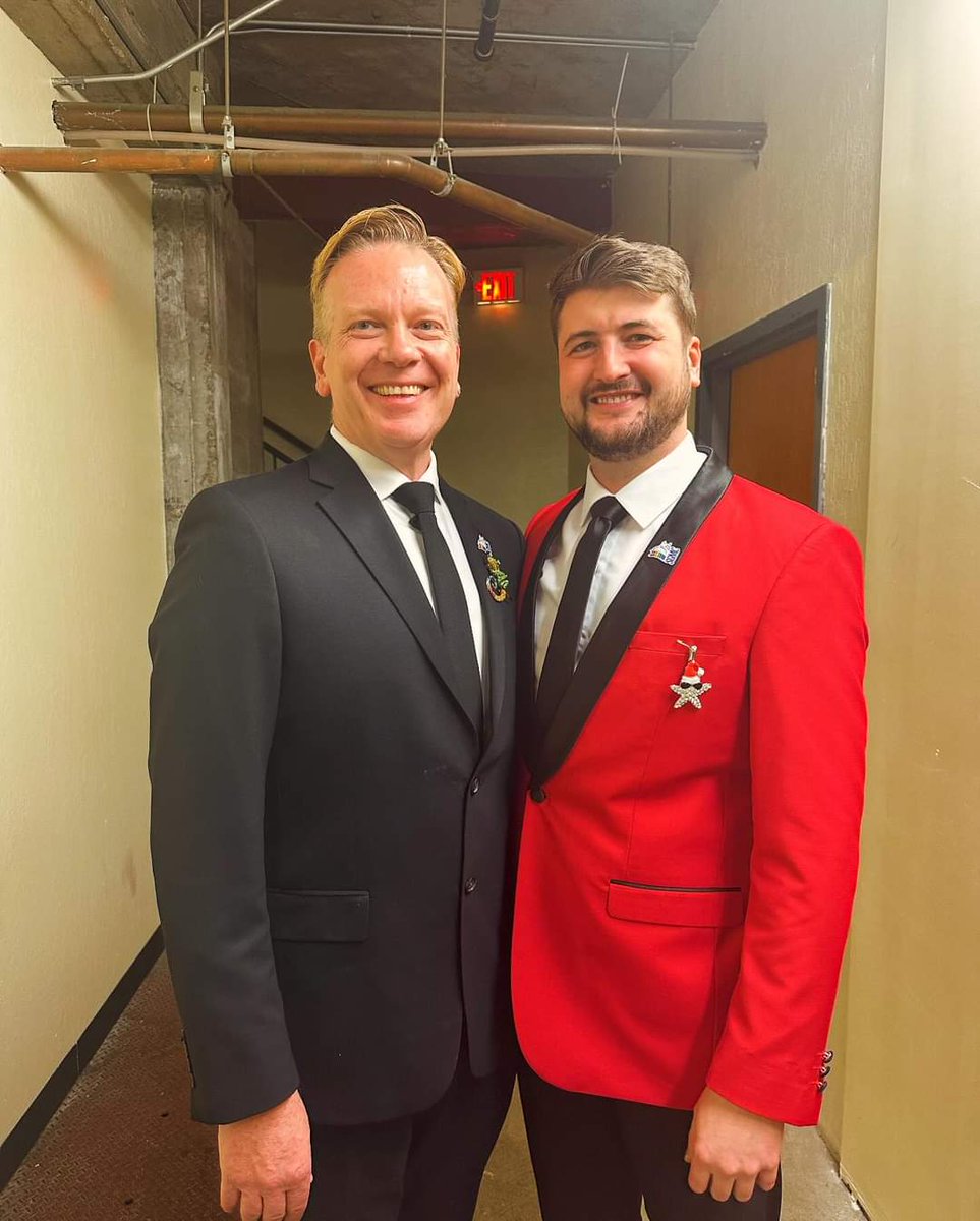 Thank you to our artistic director Alex Heetland (R) for a fantastic show run!! It's almost time for our last show!! SGMC President James Dahlen on the left!