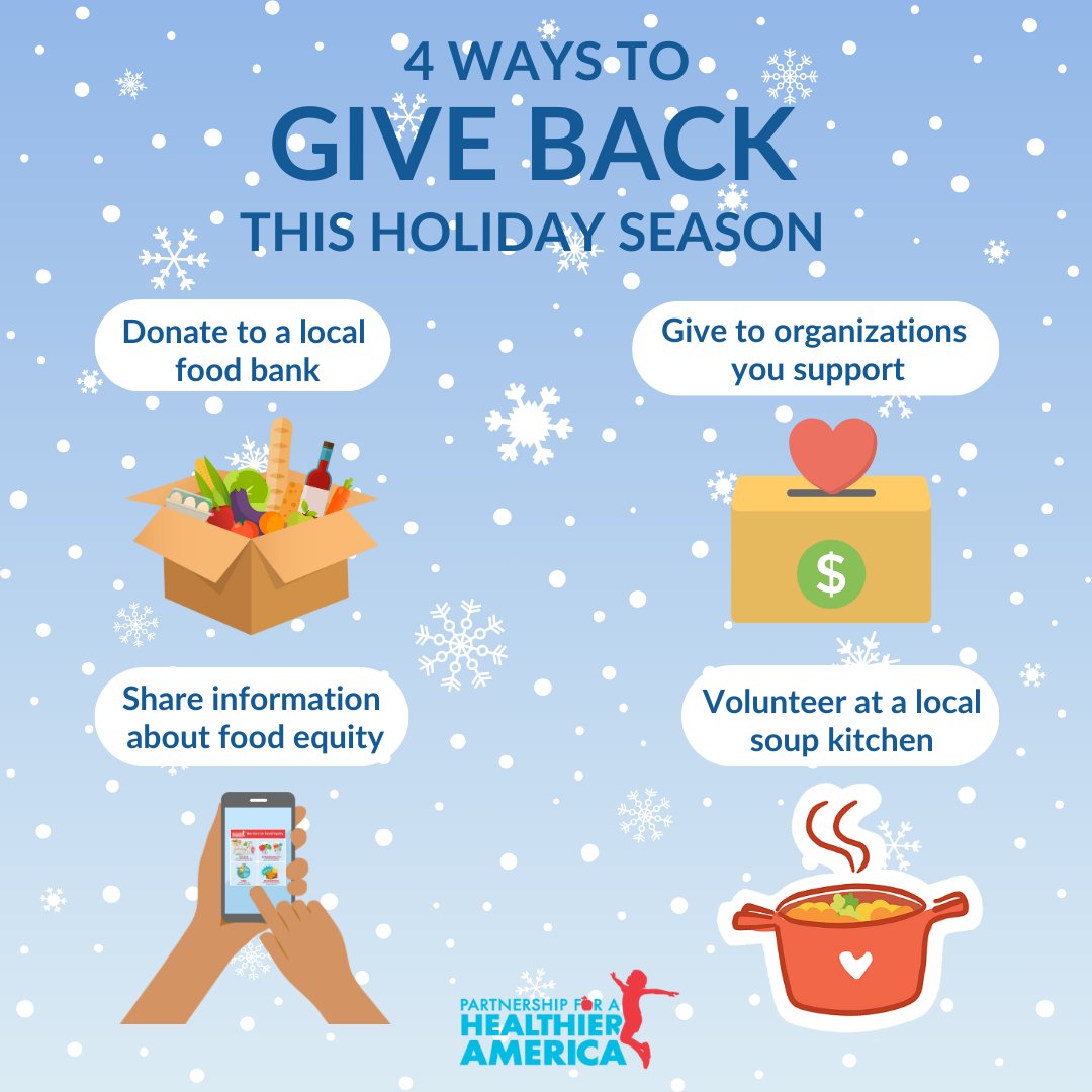 During the holiday season, we remember how important it is to give back. Here are ️4 easy ways to do just that by helping your neighbors who may be facing food insecurity.