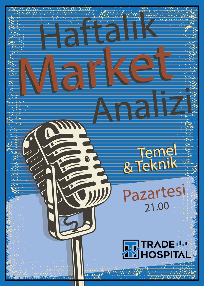 Selamlar, 
 
Her hafta düzenli gerçekleştirdiğimiz Temel &amp; Teknik market analizimiz bugün saat 21.00'da gerçekleştirilecektir. 

Link üzerinden DC katılım sağlayarak akşam yayına gelebilirsiniz.

discord.gg/tradehospital
