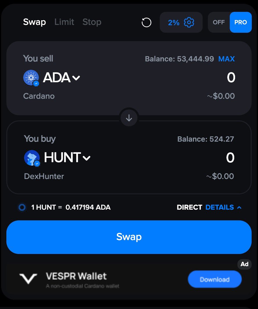 Dexhunter Price: HUNT Live Price Chart & News