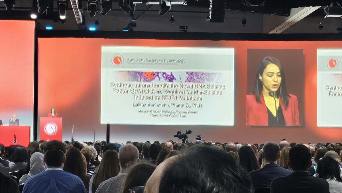 So proud of @SBenbarche former member of my lab and now successfull member of @AbdelWahablab for a great presentation at #ASH2023 plenary session !
