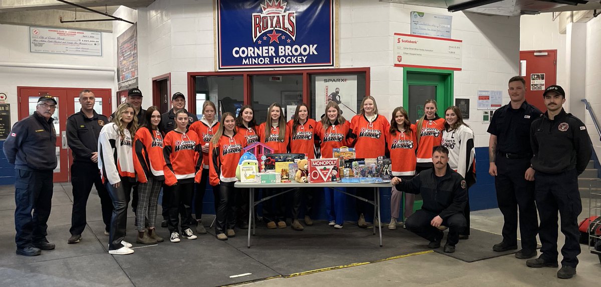 This year the girls decided to give back to their community. After hearing about the unfortunate incident that happened with the Corner Brook fire department toys, the girls decided to do their own toy drive to give back to family’s in need this Christmas! @CornerBrookFD