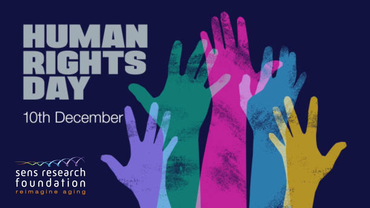On December 10th, we celebrate Human Rights Day. It's SRF's mission to provide the world with freedom from age-related disease and decline. Please help us by sharing this, checking out our end-of-year campaign, and donating. ow.ly/RQko50QgwPx #HumanRightsDay #Donate