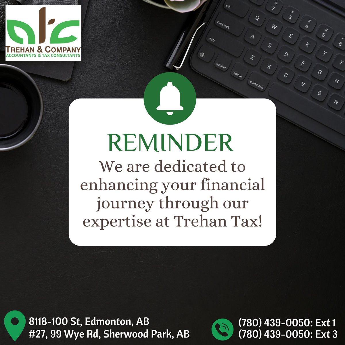 Guiding your financial success with expertise at every step. Trust Trehan Tax for a journey of financial empowerment!

#TrehanTaxExperts #FinancialEmpowerment #ExpertiseInFinance #NavigatingSuccess #FinancialJourney #TrustedAdvisors #SecureYourFuture #TaxSolutions